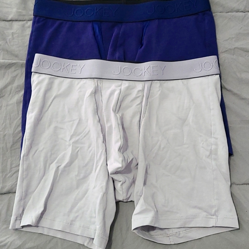 2 jockey chafe proof boxer briefs